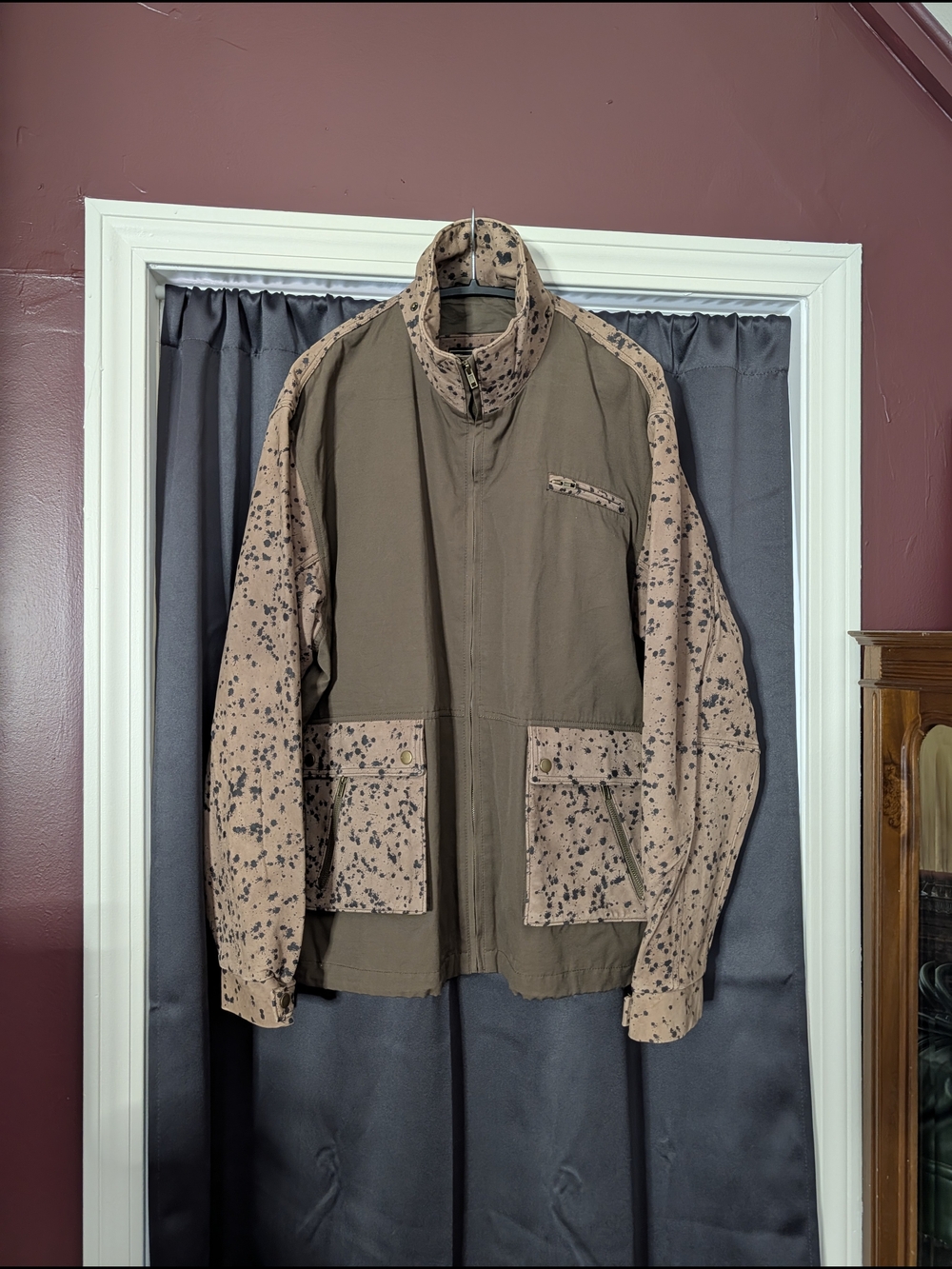LORO PIANA Storm System Fabric Leather Paneled Zip-up Cargo Parka Jacket XXL
